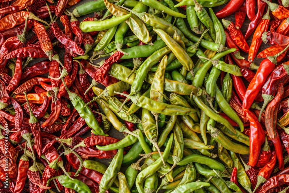 Chili Pepper Wallpaper. Closeup of Colorful Cayenne Peppers, Ideal for Chef Backgrounds Chili Pepper Wallpaper. Closeup of Colorful Cayenne Peppers, Ideal for Chef Backgrounds