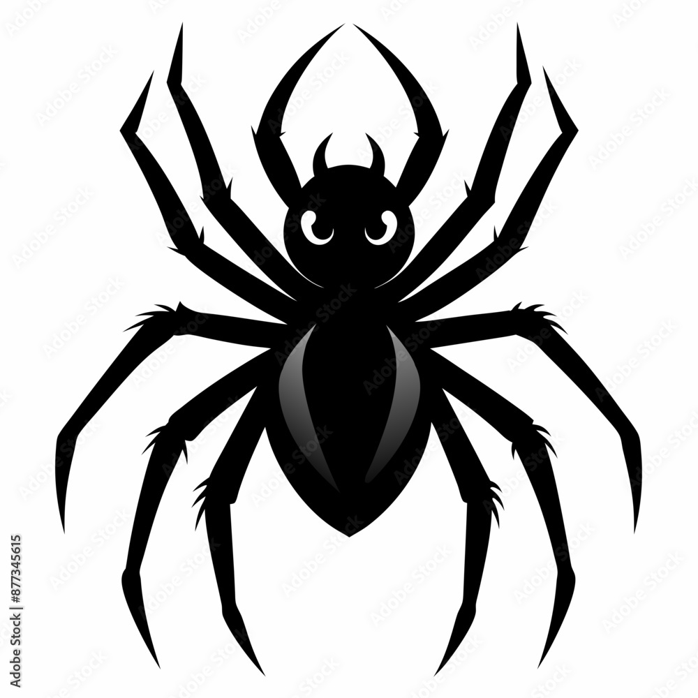 Obraz premium spider isolated on white background