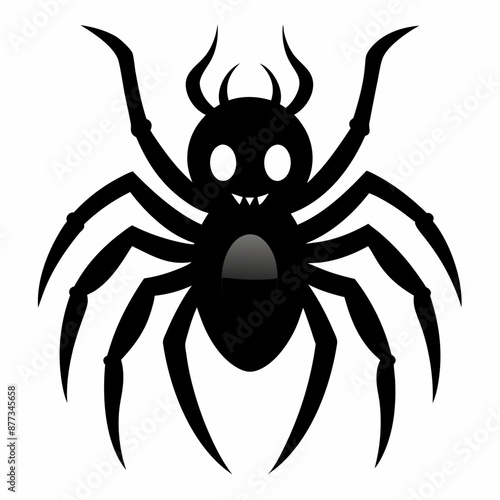 Halloween spider vector,spider isolated on white background