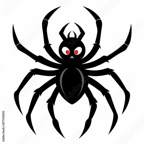 Halloween spider vector,spider isolated on white background © Vector Art