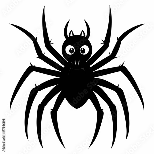 Halloween spider vector,spider isolated on white background