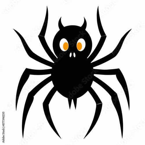Halloween spider vector,spider isolated on white background