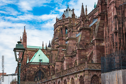 Sticker Notre Dame Cathedral, Strasbourg, France