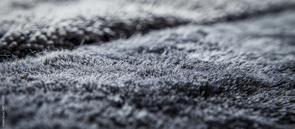 Textured design on a smooth gray rug perfect for a copy space image Textured design on a smooth gray rug perfect for a copy space image