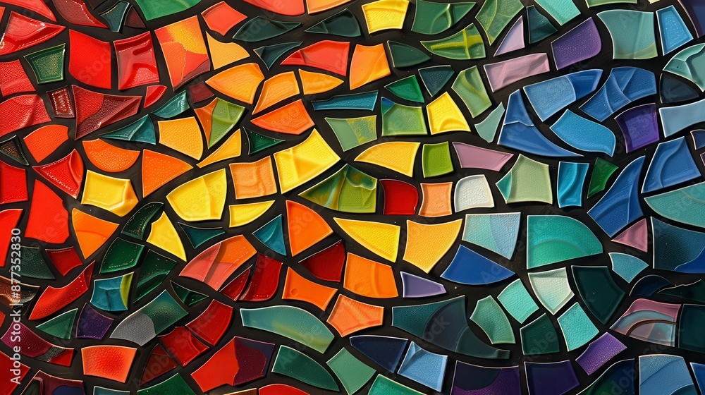Abstract stained glass mosaic with various colors Abstract stained glass mosaic with various colors