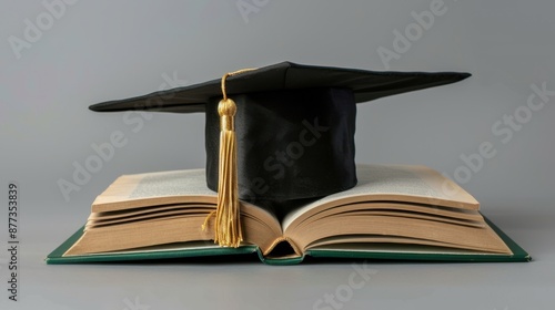 The Graduation Cap on Book