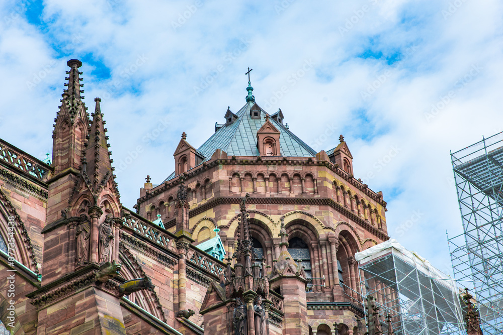 Fototapeta premium Notre Dame Cathedral, Strasbourg, France