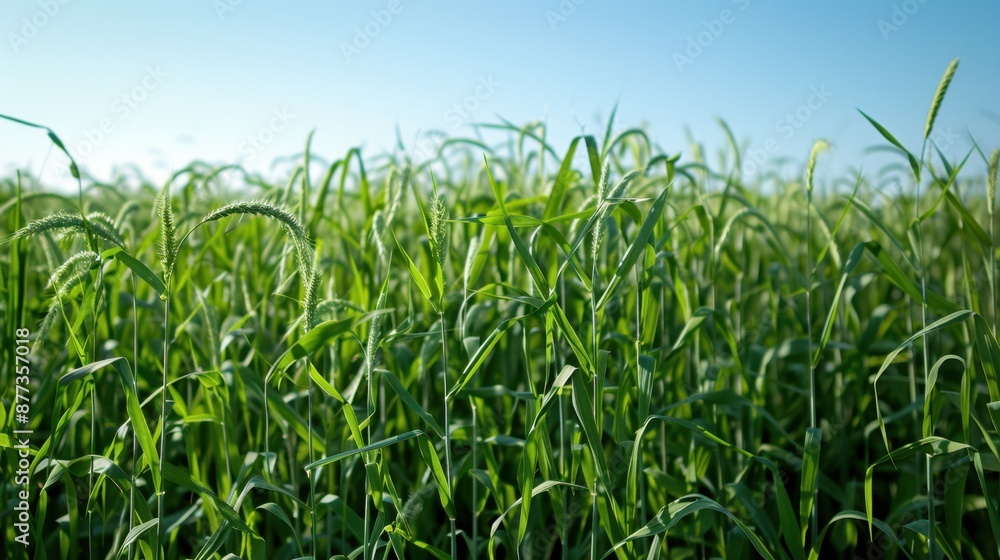 The green grass field The green grass field