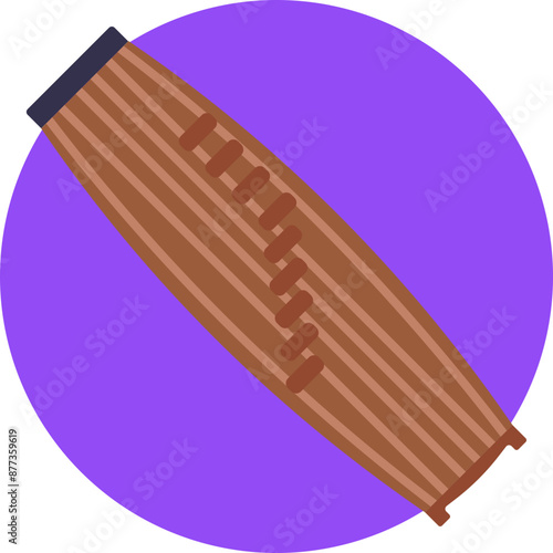 The Gayageum icon captures the essence of traditional Korean music with its elegant curves and strings, symbolizing centuries-old musical traditions.