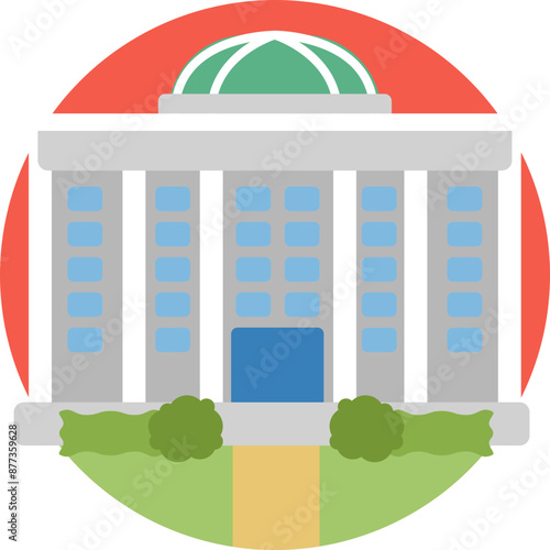 The "National Assembly" icon in the "South Korea" category represents the heart of legislative power in the country.