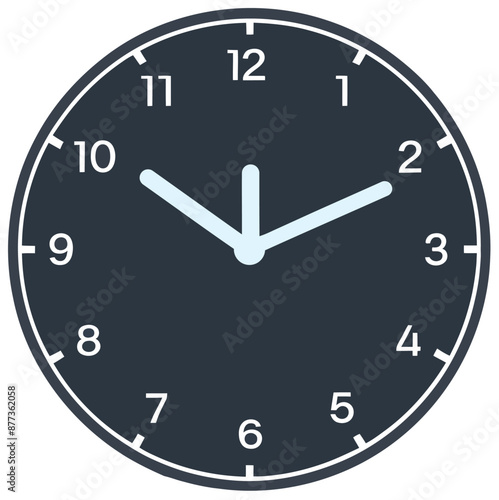 Clock isolated illustration