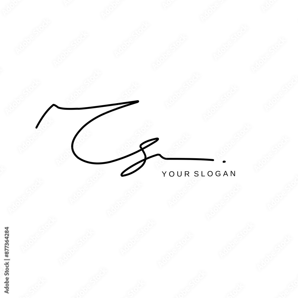 Cs Initial signature logo vector design Cs Initial signature logo vector design
