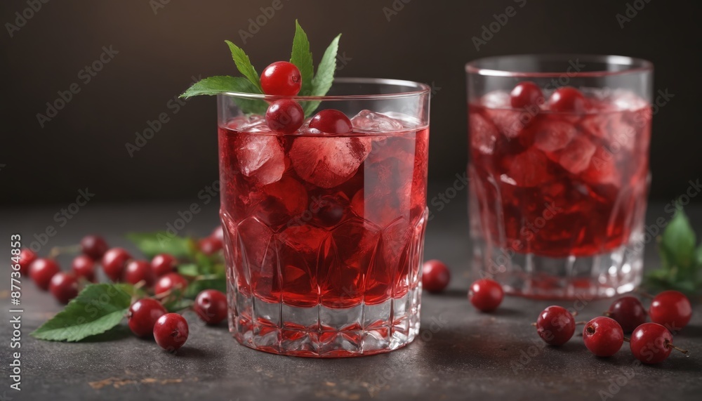 Refreshing cranberry cocktails with a touch of autumn Refreshing cranberry cocktails with a touch of autumn