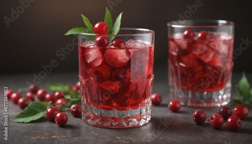 Refreshing cranberry cocktails with a touch of autumn