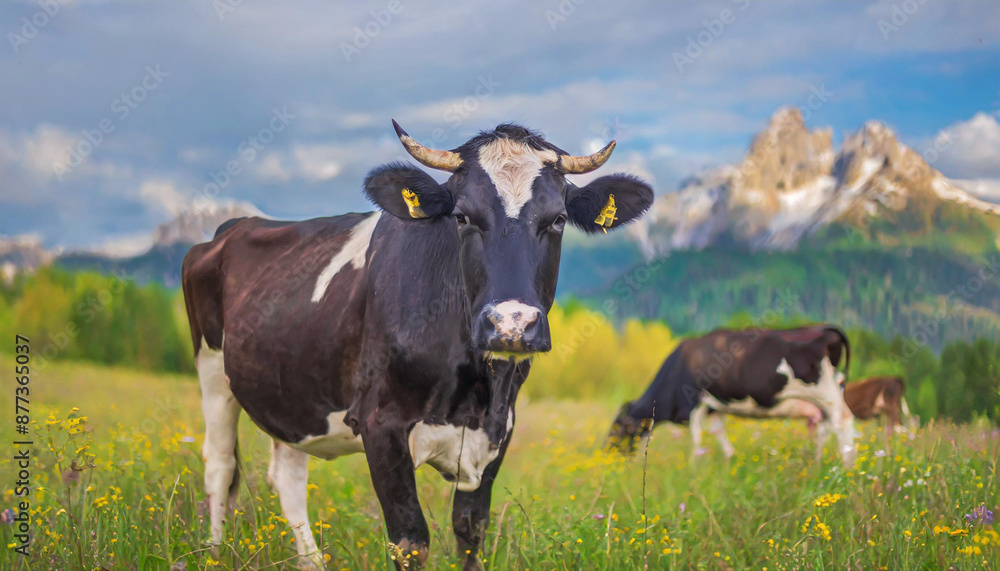 Cows in spring Cows in spring