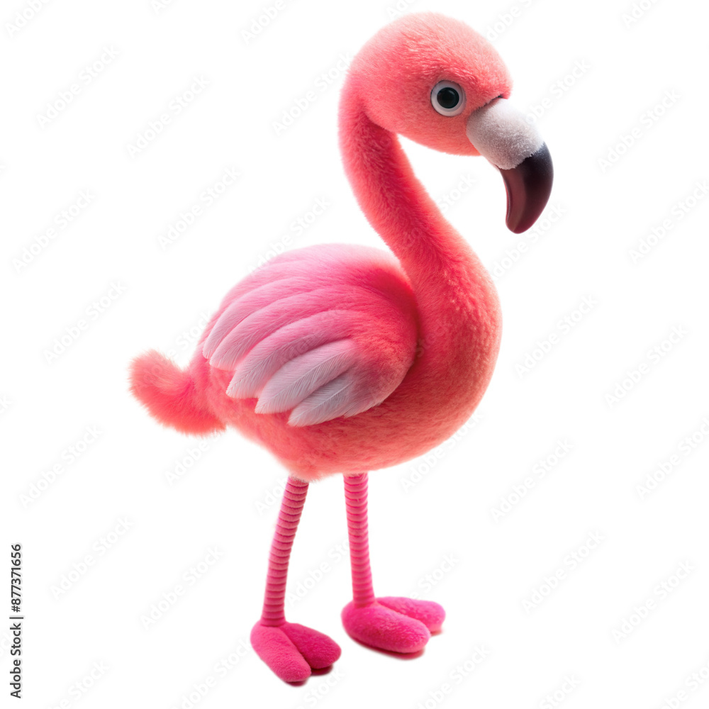 flamingo doll on a transparent background flamingo doll on a transparent background
