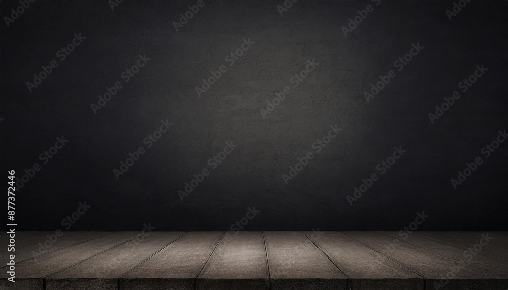 Wood table in front wall blur background with empty copy space on the table for product display mockup. Retro design montage presentation Wood table in front wall blur background with empty copy space on the table for product display mockup. Retro design montage presentation