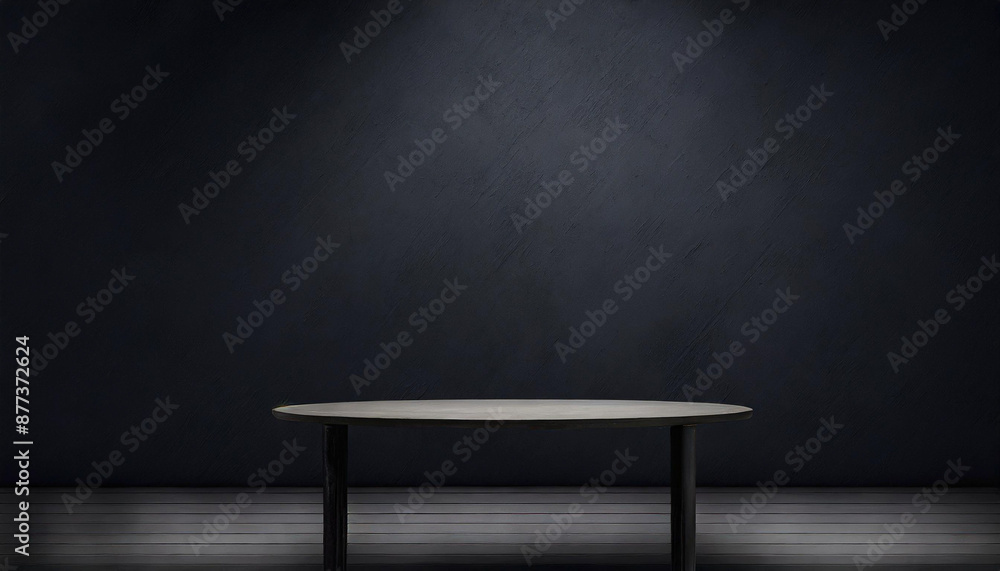 Wood table in front wall blur background with empty copy space on the table for product display mockup. Retro design montage presentation Wood table in front wall blur background with empty copy space on the table for product display mockup. Retro design montage presentation