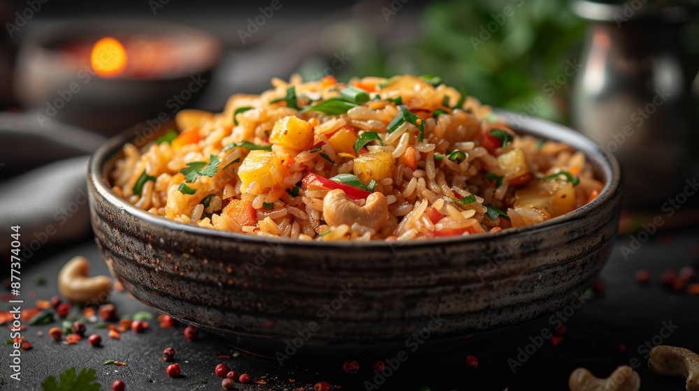 Delicious Pineapple Fried Rice - Generative AI Delicious Pineapple Fried Rice - Generative AI