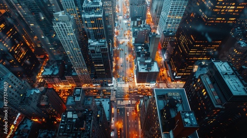 city cityscape at night