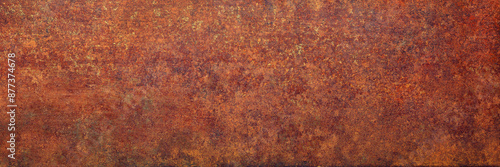 weathered iron surface, pan...