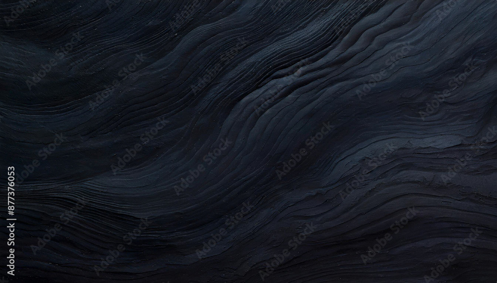 Black marble with white divorces and wavy pattern. Abstract background with thin infinite lines. Black marble with white divorces and wavy pattern. Abstract background with thin infinite lines.