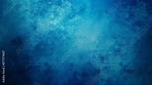 Background with blue curves, smooth shape in blue color with blurred lines, abstract background with blue curves. © Mark