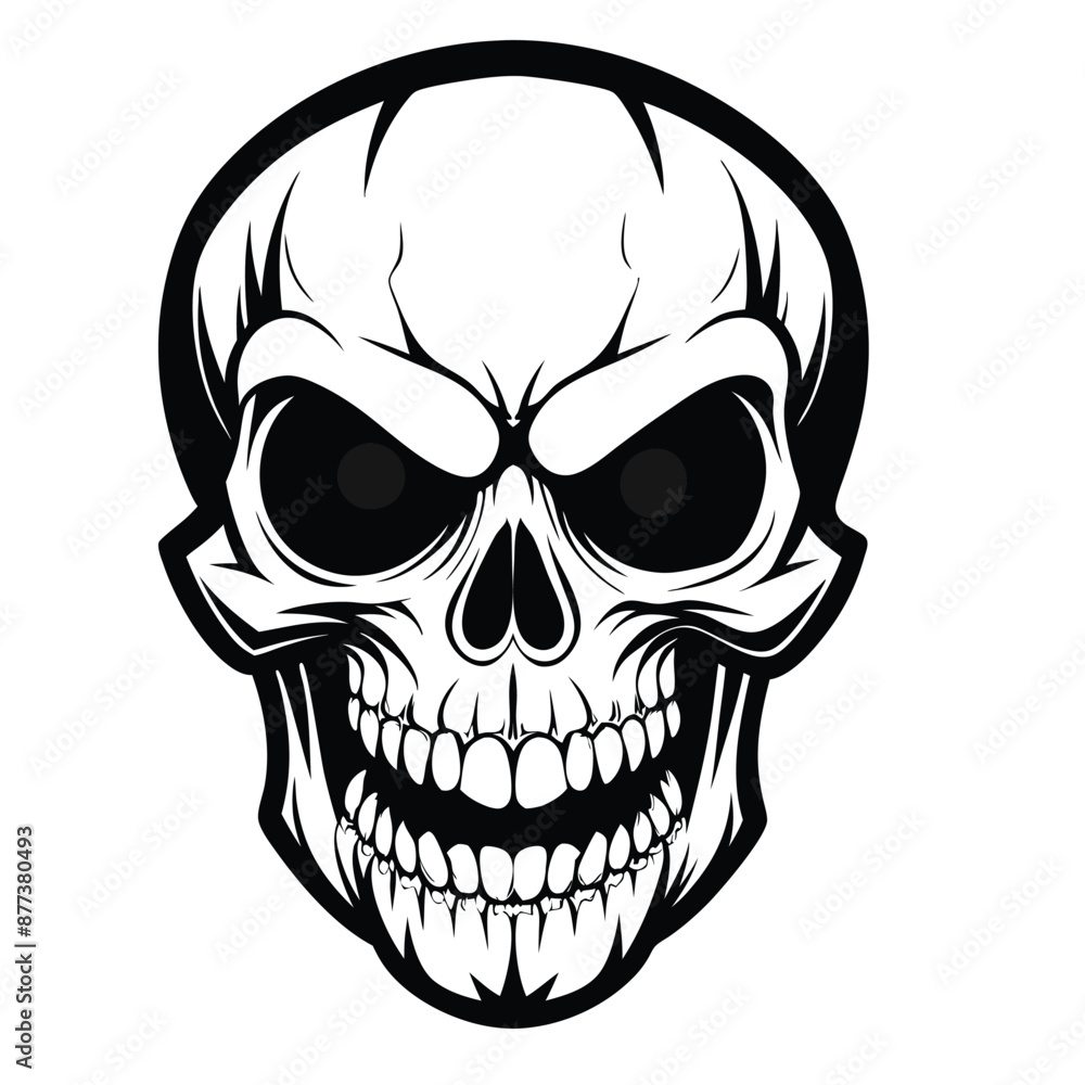 Fototapeta premium Halloween Ghost Silhouette Vector illustration