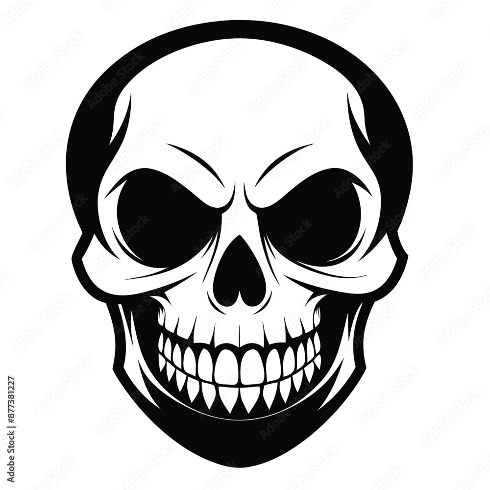 Obraz premium Halloween Ghost Silhouette Vector illustration