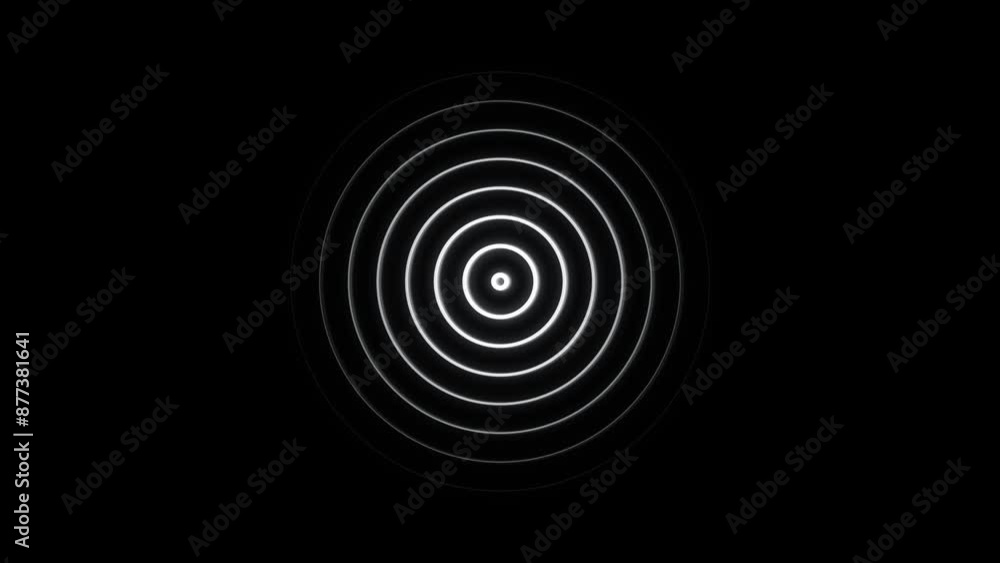 Radio waves signal and circle wave pulse animation background. Radio waves signal and circle wave pulse animation background.
