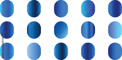 Swatches collection. Realistic gradient color set. Abstract vector set of color metallic gradients.
Gradient Color collection. 