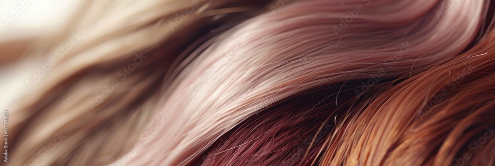 Close-up of Multicolored Hair Close-up of Multicolored Hair