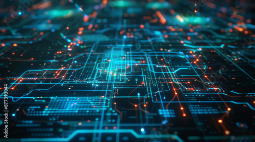  A Network of Lines Represents the Intricacy and Speed of Fiber Optic Technology, Propelling Us into a Future of Seamless Connection