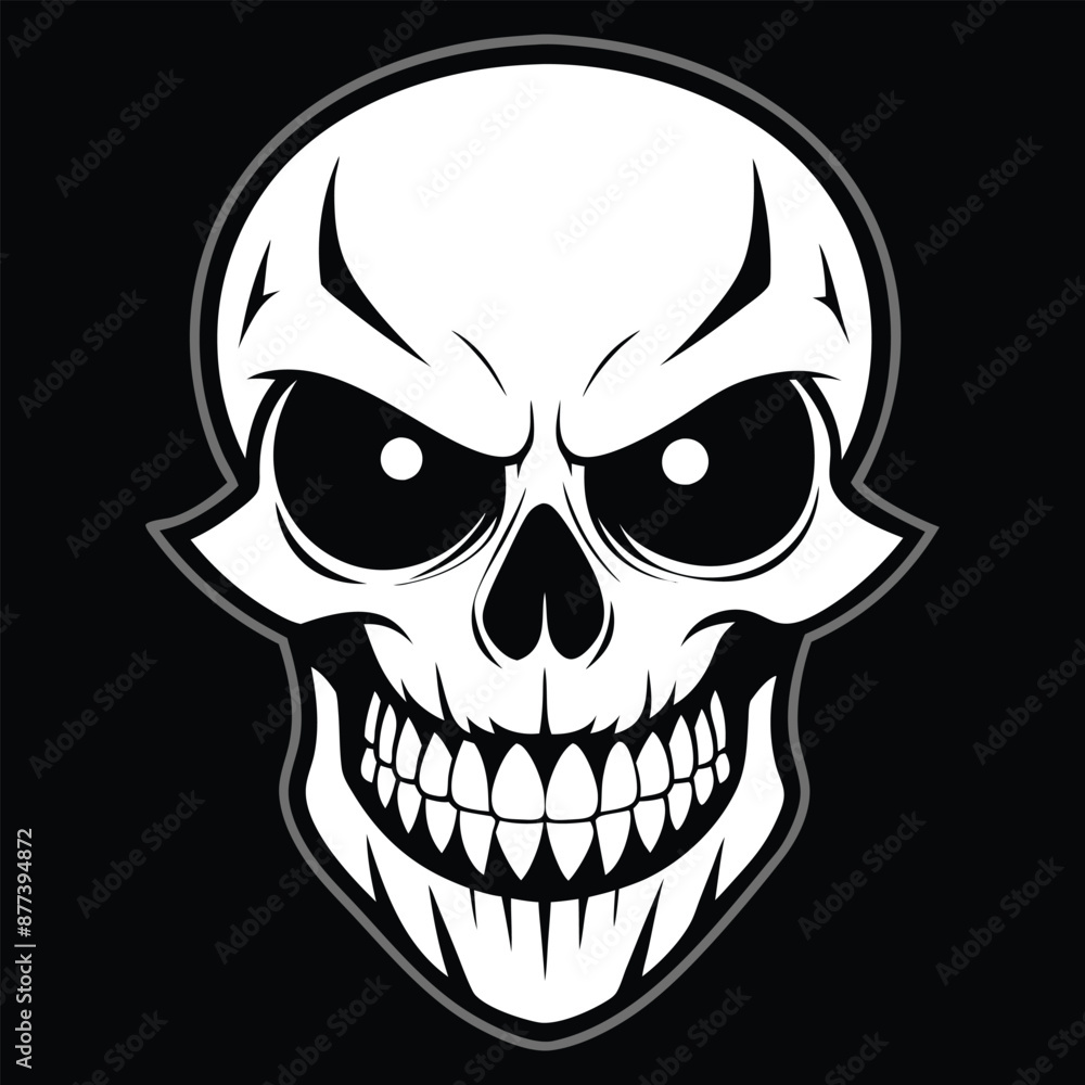 Fototapeta premium Halloween Ghost Silhouette Vector illustration