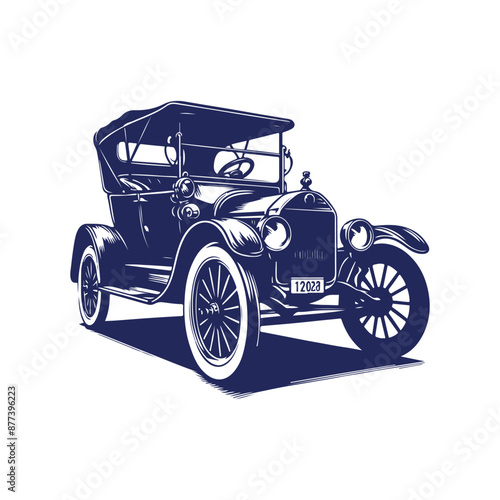 Vector Car silhouette icon design illustration template	