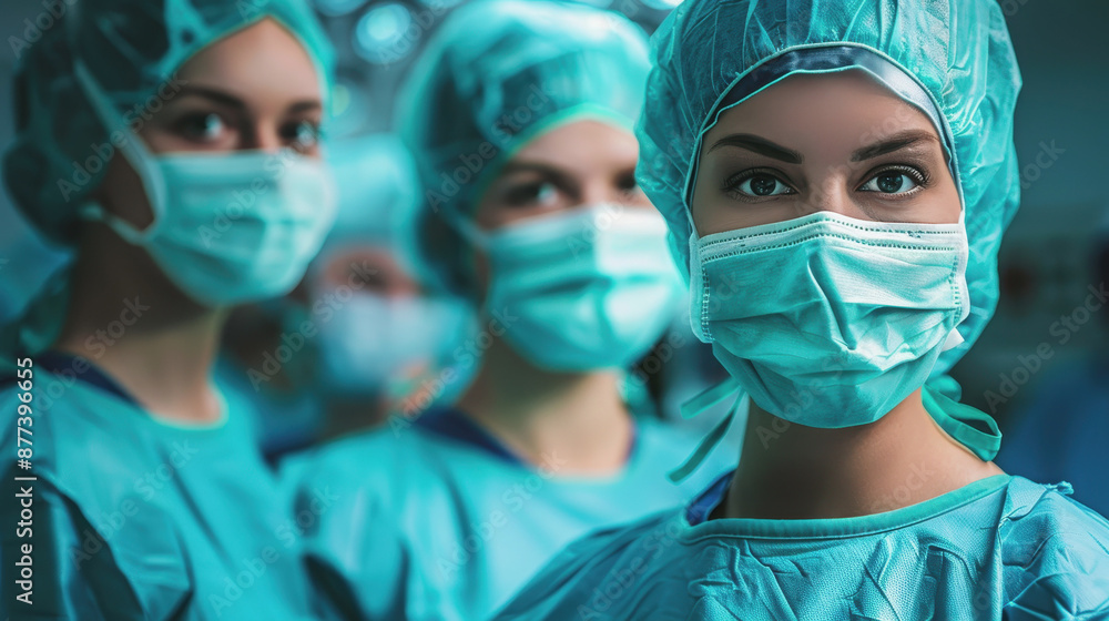 International Surgeon's Day. The surgeon is in the operating room. surgical staff