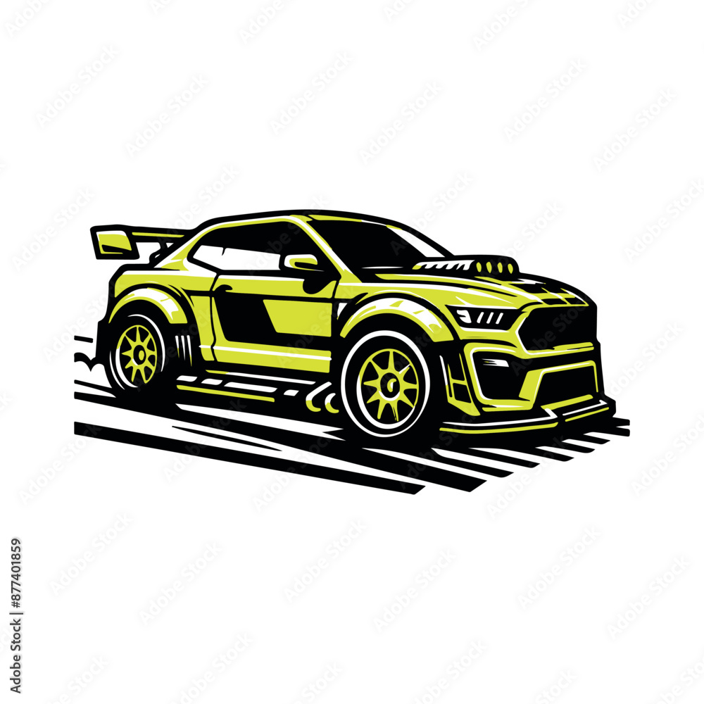 Fototapeta premium illustration of a car