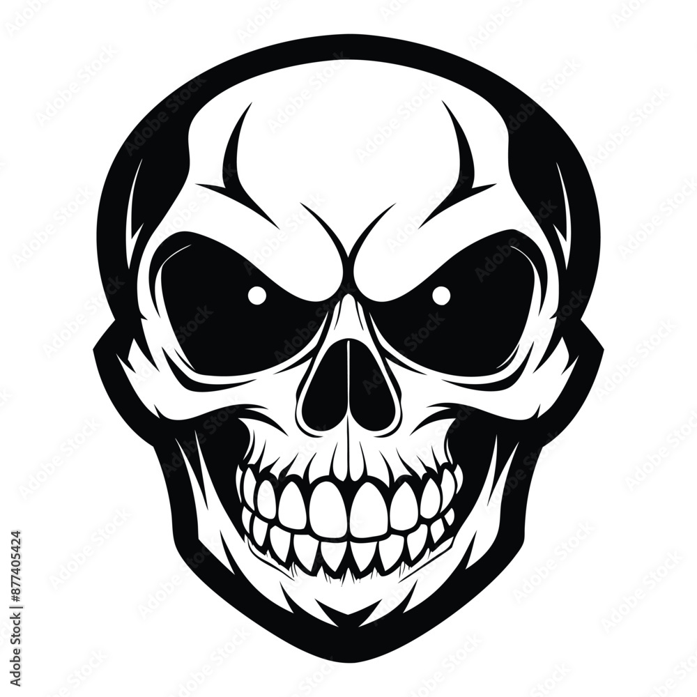 Fototapeta premium Halloween Ghost Silhouette Vector illustration