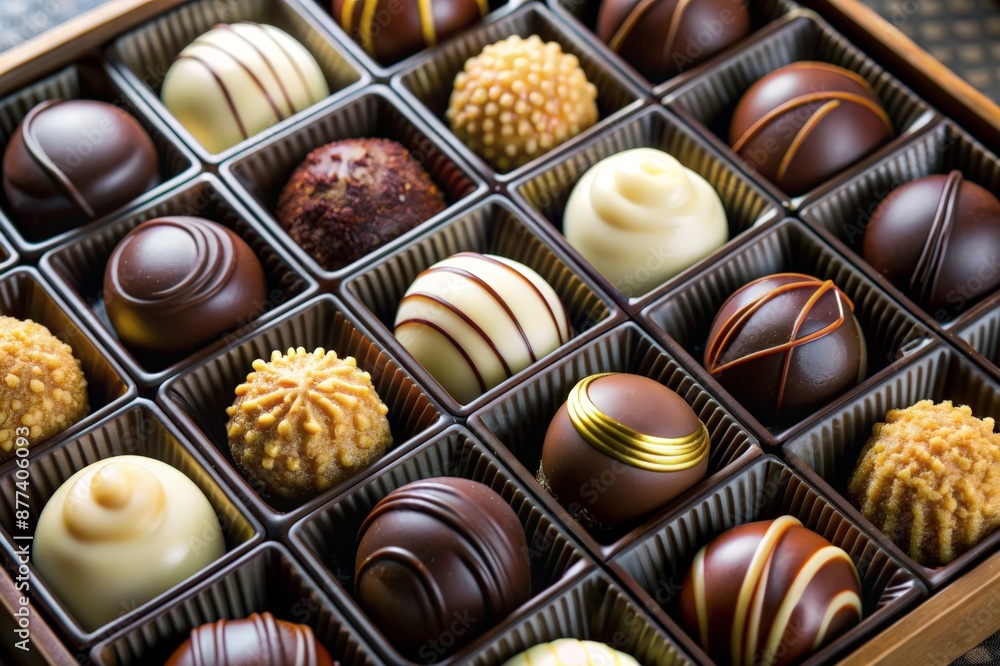 Luxurious chocolates in expensive packaging Luxurious chocolates in expensive packaging