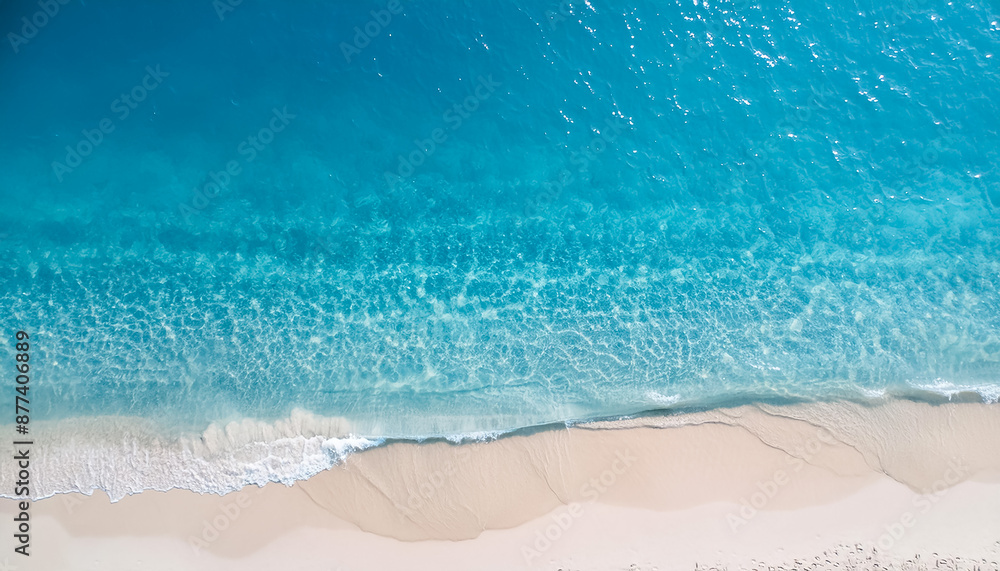 empty abstract sand beach with palm leaf shadow and transparent water wave from above, blank background banner for travel, vacation and wellbeing with copy space. top of views, aerial views. empty abstract sand beach with palm leaf shadow and transparent water wave from above, blank background banner for travel, vacation and wellbeing with copy space. top of views, aerial views.