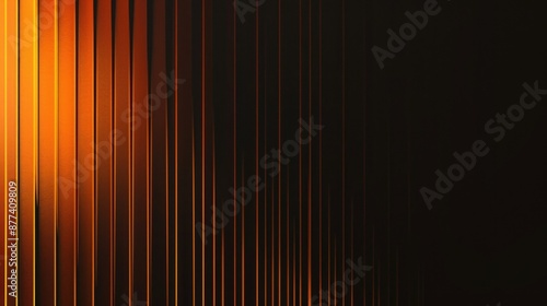 Vertical streaks of orange color on dark surface