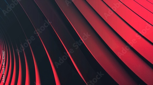 Red and black abstract waves with unique pattern