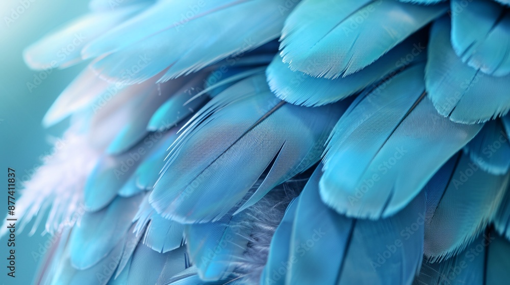 a close up of a blue bird's feathers a close up of a blue bird's feathers