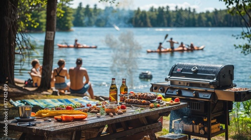 Lakeside BBQ With Summer Fun