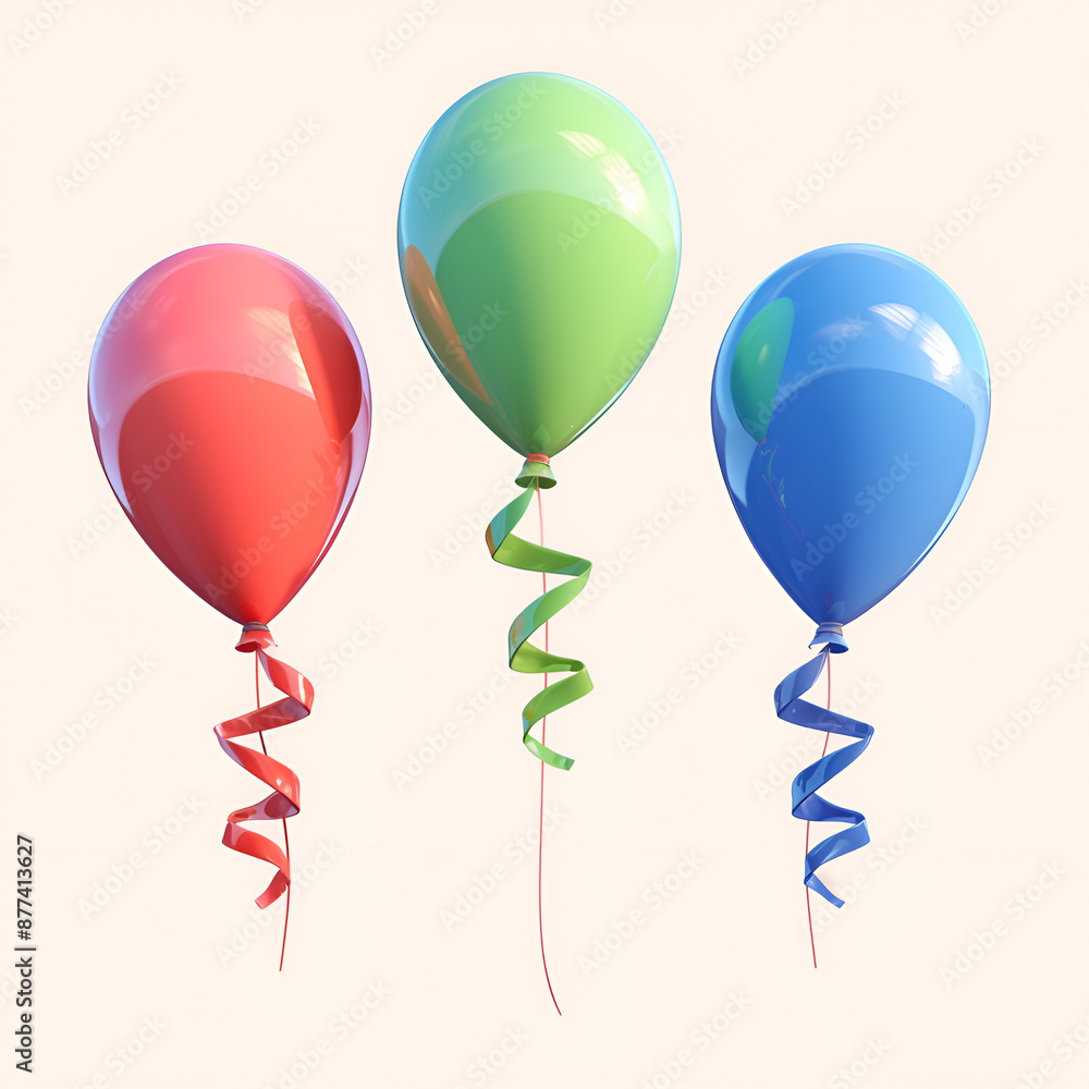 balloons isolated on white balloons isolated on white