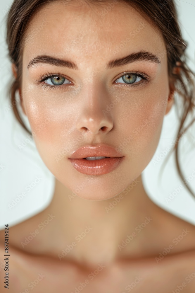 Isolated on white, the breathtaking close-up of a young woman's pure, fresh face. Entireness in Pictures. Lovely Spa Woman Grinning. Ideal New Skin. Model of Pure Beauty. Idea of Youth and Skin Care Isolated on white, the breathtaking close-up of a young woman's pure, fresh face. Entireness in Pictures. Lovely Spa Woman Grinning. Ideal New Skin. Model of Pure Beauty. Idea of Youth and Skin Care