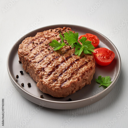 steak haché , beauf , aliment, viande, isolé, blanc, poulet, rôti, repas, fumé, rôti, boeuf, porc, frire, jambe, grillé, cuisiné, délicieux, diners, brun, barbecue, délicieux, côtes, canard, objet, ba photo