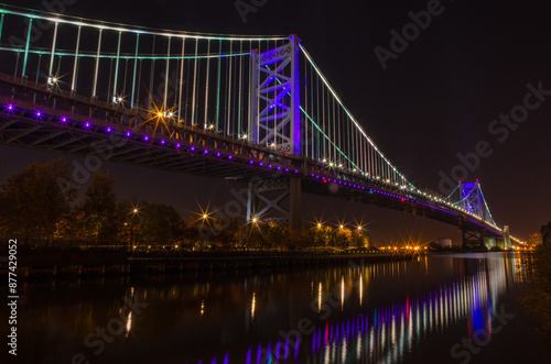 Wallpaper Mural Benjamin Franklin Bridge Philadelphia usa Torontodigital.ca