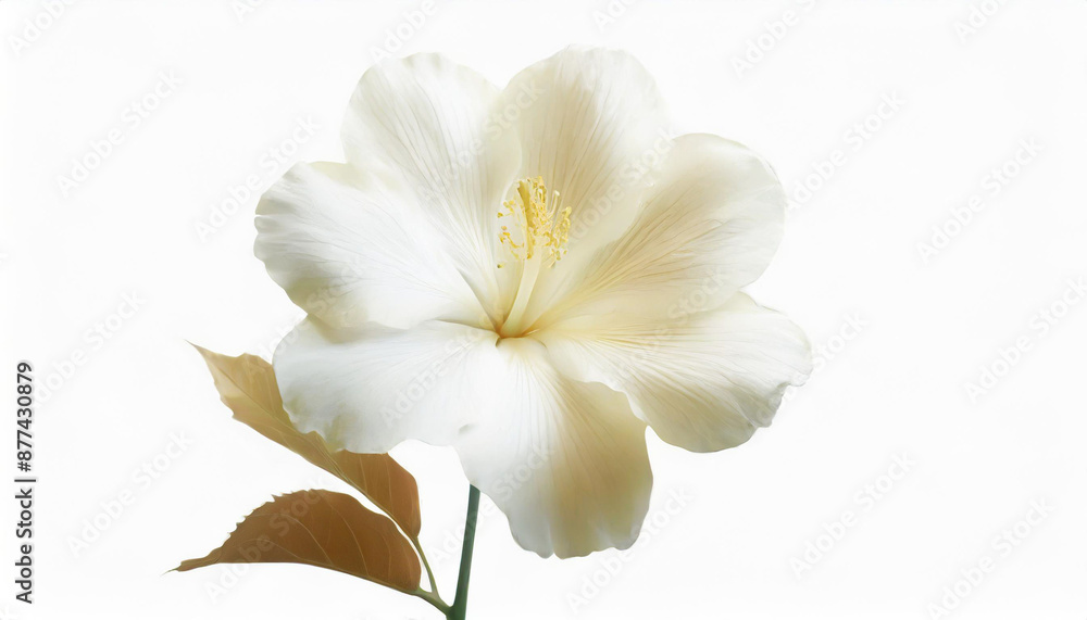 Fototapeta premium Flat lay spring floral composition. Top view wreath made of peonies flowers on white background