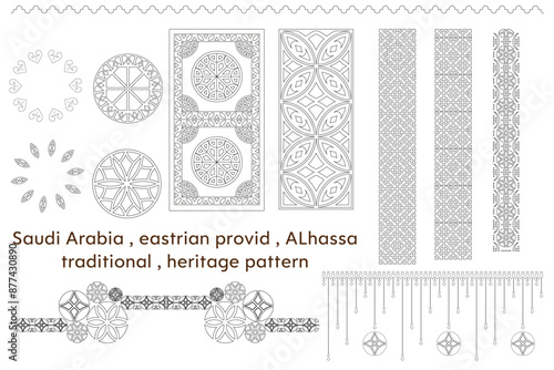 SAUDI RABIA, Eastern Province, AL-hassa. seat of heritage, traditional pattern (adjustable strock )